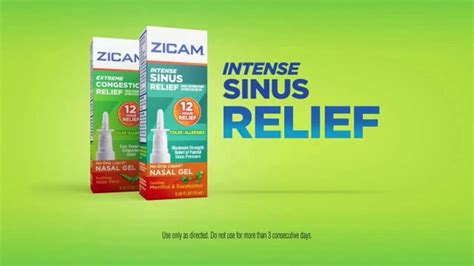 Zicam TV Spot, 'Extreme Congestion and Intense Sinus Relief' featuring Samantha Boardman