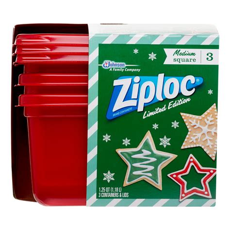 Ziploc Holiday Container Large Rectangle