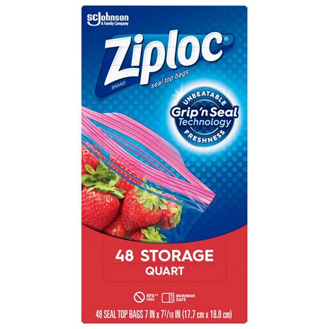 Ziploc Quart Storage commercials