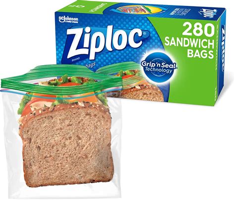 Ziploc Smart Zip Sandwich Bags