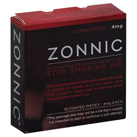 Zonnic Nicotine Gum Cinnamon logo
