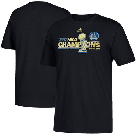 adidas 2017 NBA Finals Champions Locker Room T-Shirt Black logo