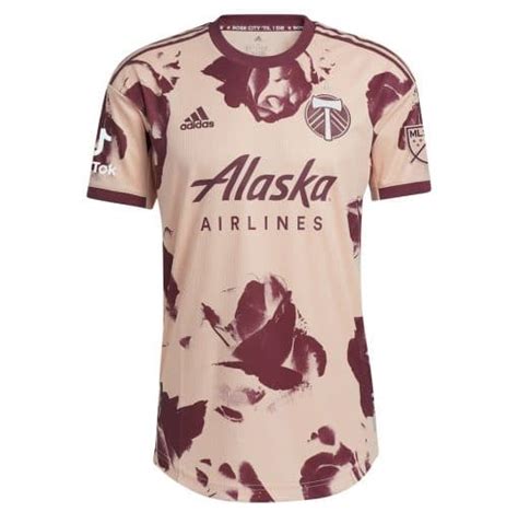 adidas 2022 Mens Portland Timbers Heritage Pink Rose Kit Replica Blank Jersey commercials