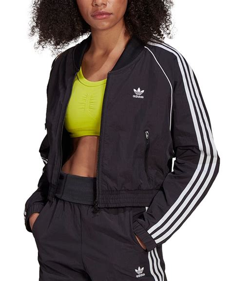 adidas Cropped Track Top logo
