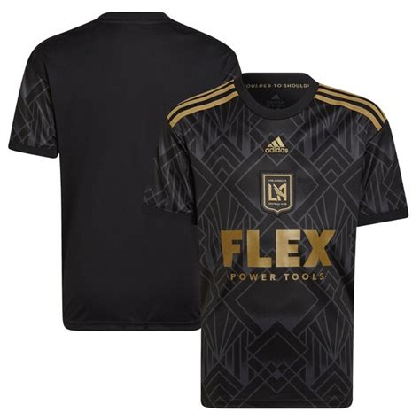 adidas LAFC 2022 5 Year Anniversary Kit Authentic Blank Jersey