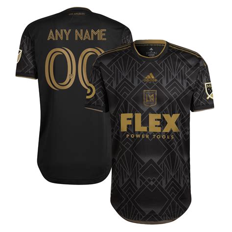 adidas LAFC 2022 5 Year Anniversary Kit Authentic Blank Jersey