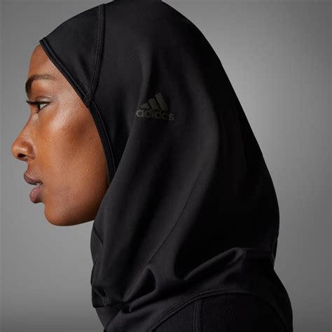 adidas Run Icons 3 Stripes Sport Hijab logo