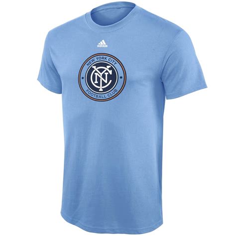adidas Youth New York City FC Blue Primary Logo T-Shirt logo