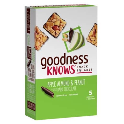 goodnessKNOWS Apple, Almond, Peanut, Dark Chocolate logo