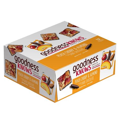 goodnessKNOWS Peach, Cherry, Almond logo