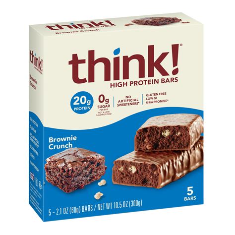 think! High Protein Bar Brownie Crunch commercials
