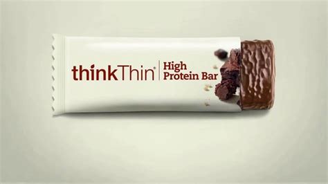 thinkThin High Protein Bar TV commercial - Text